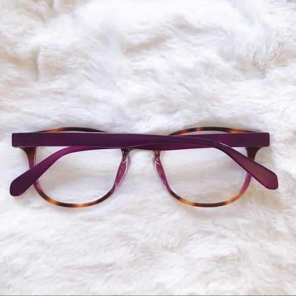 Lexi Purple & Brown Round Rim Reader Glasses - Picture 8 of 11